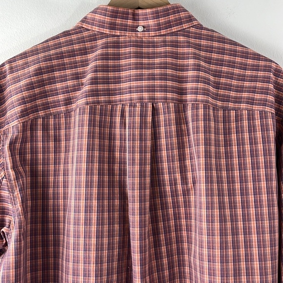 Duluth Trading Co Red Plaid Relaxed Fit Button Up Shirt Mens Size L - Picture 10 of 13